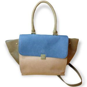 Roxy Earthy Tricolour Trapeze Crossbody Satchel